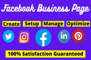 I will create setup and optimize your social media accounts or fan page